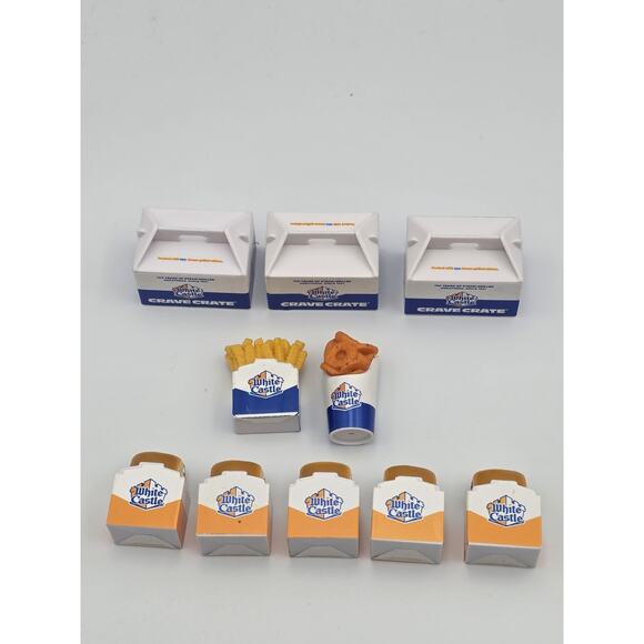 Zuru 5 Other - Mini Foodie Brands White Castle Lot 10 Zuru Burgers Fries Onion Rings Take Out